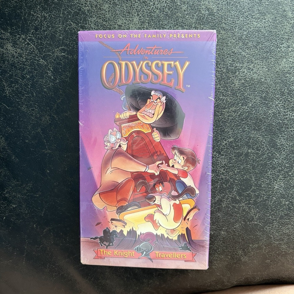 NOS Adventures In Odyssey VHS Knight Travelers 1991 VTG Focus On The Family Kid